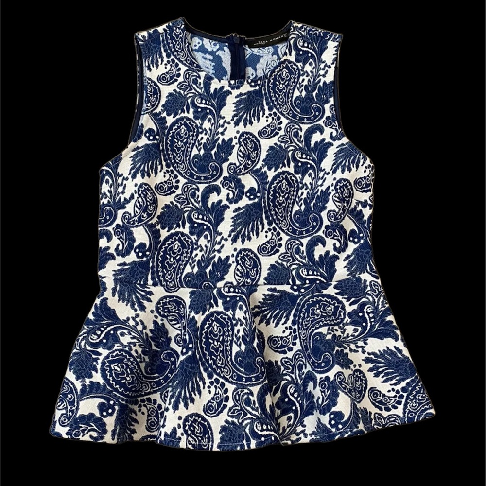 Zara Peplum Top XS